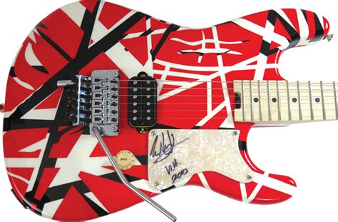 Eddie Van Halen Signed Evhfender Frankenstein Style Electric Guitar