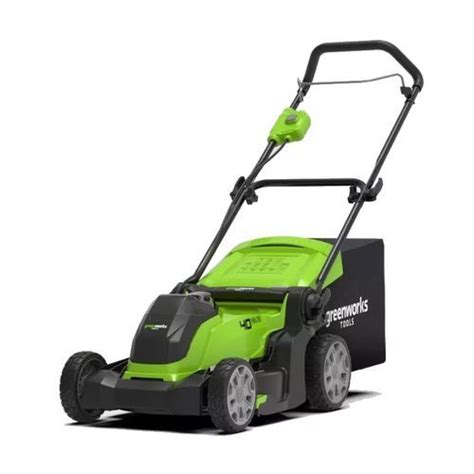 Handgef Hrter Rasenm Her G Lm Greenworks Elektrisch Mit