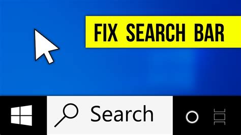 How To Fix Search Bar Not Working In Windows 10 Easiest Ways Youtube