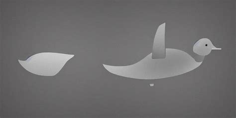 Duck Shaped Spaceship Elegant Smooth Shapes Duck Stable Diffusion