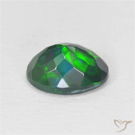 Carat Oval Black Opal Gemstone For Sale Loose Certified Black