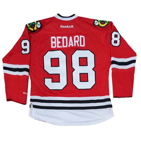 Men's Chicago Blackhawks Reebok Bedard Conner Home Jersey ...