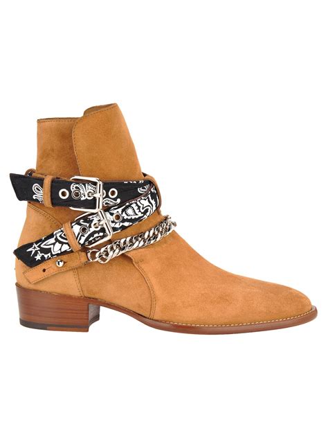 Amiri Amiri Bandana Buckle Boot Brown 10873209 Italist