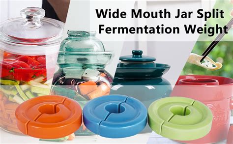 Vencer Wide Mouth Jar Split Fermentation Weight Fermenting