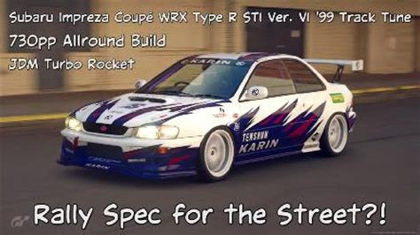 Pp Subaru Impreza Coup Wrx Type R Sti Ver Vi Track Tune