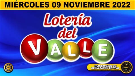 Resultado Loteria Del Valle ☀️del MiÉrcoles 09 De Noviembre De 2022 Premio Mayor L Youtube