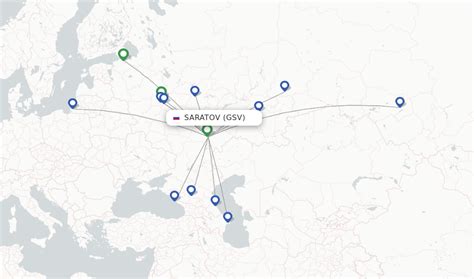 Direct Non Stop Flights From Saratov Gagarin Airport Gsv