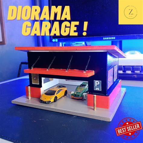 Diorama Hot Wheels Garage Scale Hobbies Toys Stationery Craft Handmade Craft On
