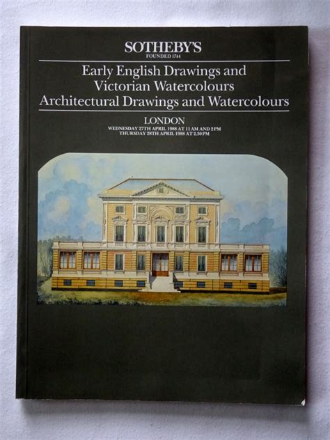 Early English Drawings And Victorian Watercolours Architectural