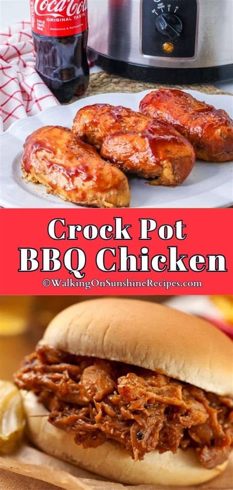 Barbecue Chicken In Crock Pot Recipe Chicken Crockpot Recipes Easy