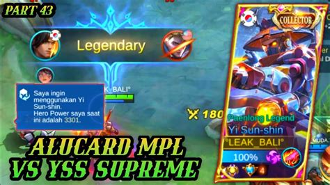 Tutorial Top Global Solo Rank Vs Alucard MPL Best Build Yss Vs Alucard