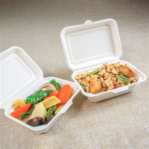 Clamshell Sugarcane Biodegradable Food Sugar Cane Bagasse Lunch