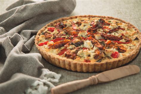 Roasted Vegetable Tart With Parmesan Crust The Road To Honey