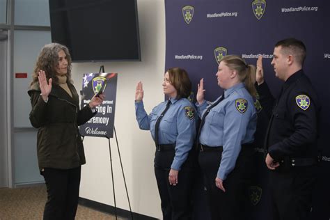 Woodland Police Department welcome three new hires with a swearing-in ceremony – Daily Democrat