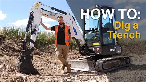 How To Dig A Trench With An Excavator Youtube