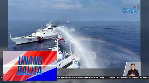 PCG Puwersang Ginamit Ng China Sa Pag Water Cannon Sa Mga Barko Ng