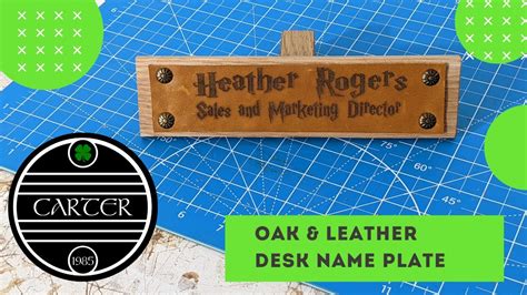 Desk Name Plate Making A Desk Name Plate A Simple DIY Gift YouTube