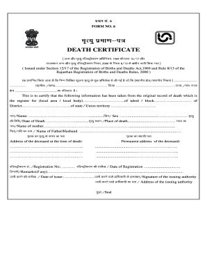 Death Declaration Form - Fill Online, Printable, Fillable, Blank | pdfFiller