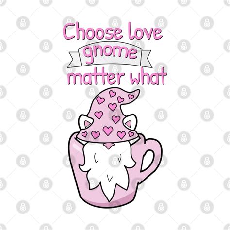 Choose Love Gnome Matter What Valentines Day Gifts T Shirt TeePublic