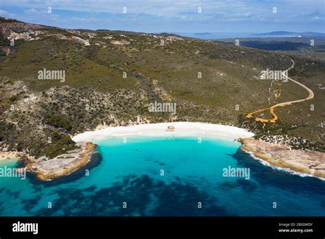 Aerial view of Little Beach in Nanarup, Western Australia Stock Photo ...