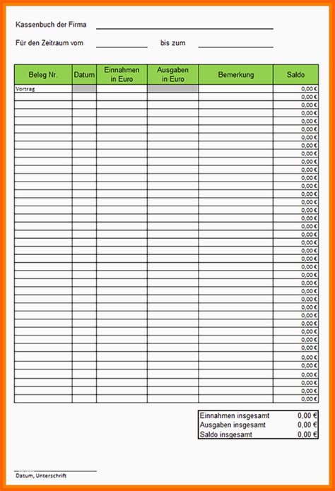Ausnahmsweise Einnahmen Ausgaben Excel Vorlage Kleinunternehmer