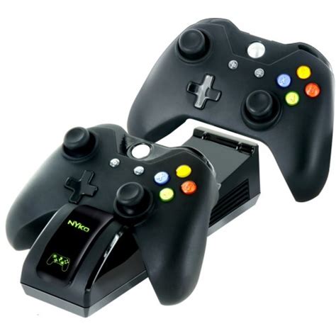 Base Cargadora Doble Para Control Xbox One Con Dos Baterias Nyko