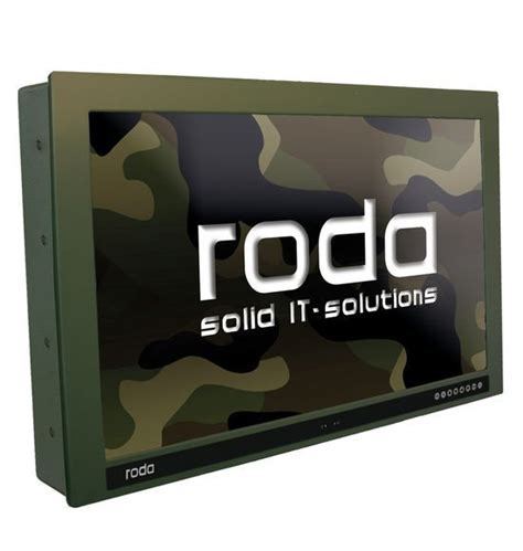 LCD TFT Monitor Vehicle Mount 1920 X 1080 For Military