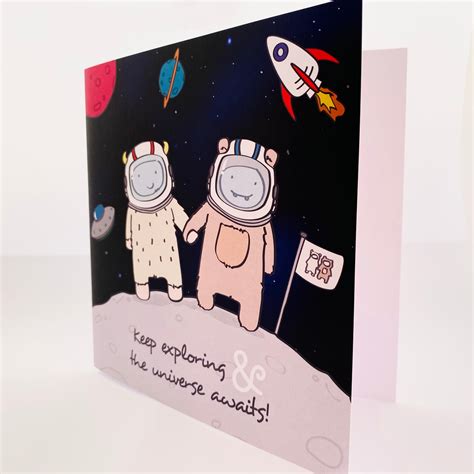 Handmade Outer Space Happy Birthday Card For Girls For Etsy