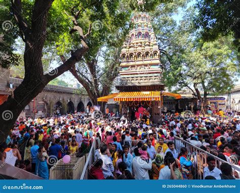 Inside View Of Goddess Tuljabhavani Mata Temple Dravidian Style Temple