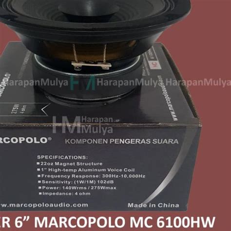 Jual Speaker Fullrange Full Range Inch Marcopolo Mc Hw