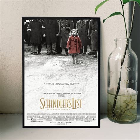 Schindlers List Movie Poster Etsy