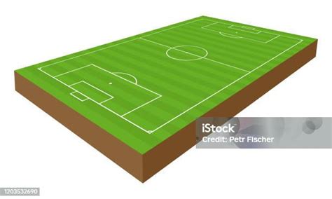 원근 효과가있는 벡터 축구 놀이터 축구장에 대한 스톡 벡터 아트 및 기타 이미지 축구장 3차원 형태 축구 Istock