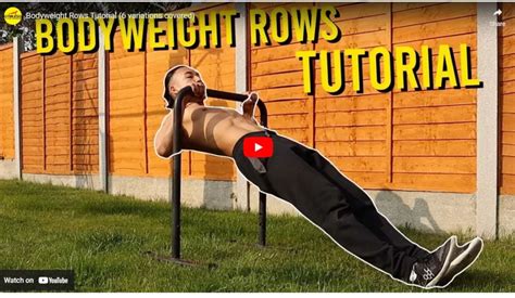 The Ultimate Guide To Bodyweight Rows Gymless