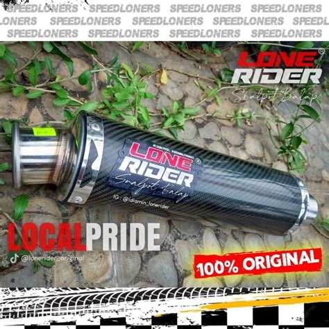 Jual Knalpot LR Lone Rider Original Slencer Cmms Carbon Trioval