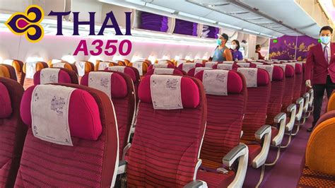 THAI AIRWAYS BRAND NEW AIRBUS A350 900 ECONOMY Phuket Bangkok