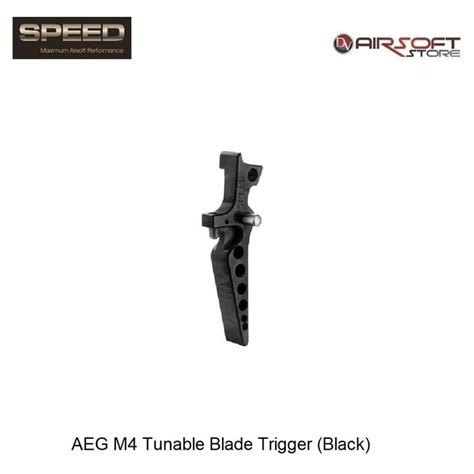 Aeg M4 Tunable Blade Trigger Black Airsoft Store