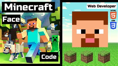 Minecraft Character Face Using Html And Css Minecraft Youtube