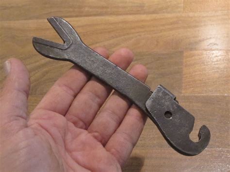 Unusual Small Old Vtg Double End Head Alligator Wrench Antique Rare