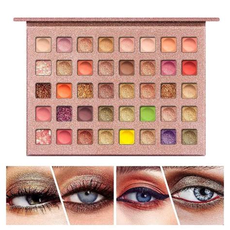 TAVOLOZZA OMBRETTI TRUCCO 40 Colori Crema Ombretto C0I8 Opaco