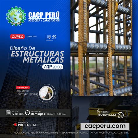 Cacp Per Curso Dise O De Estructuras Metalicas Con Sap