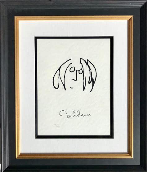 John Lennon Imagine Self Portrait Limited Edition Drawing At