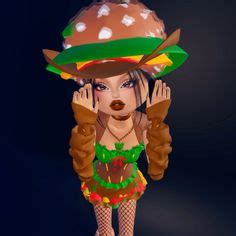 Dress To Impress Burger Outfit In 2024 Dress To Impress Dress Hats