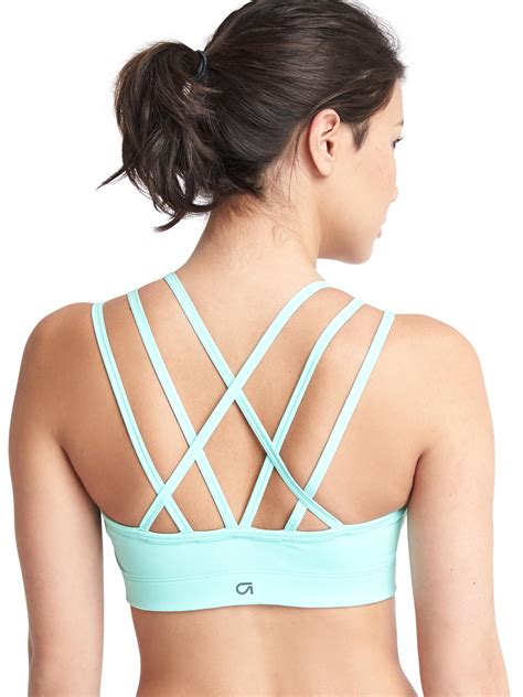 GapFit Medium Impact Strappy Sports Bra Gap