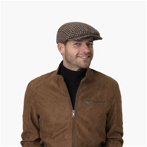 Harris Tweed Long Peak Flatcap By Stetson