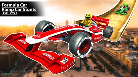 Formula Ramp Car Stunts Mega Levels Car Racing 8 Level In One Gameplay