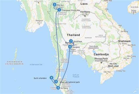 Thailand Backpack Route Tot Weken Noord Zuid Highlights Tips