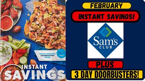 Sam S Club February Instant Savings PLUS 3 Day Doorbusters YouTube