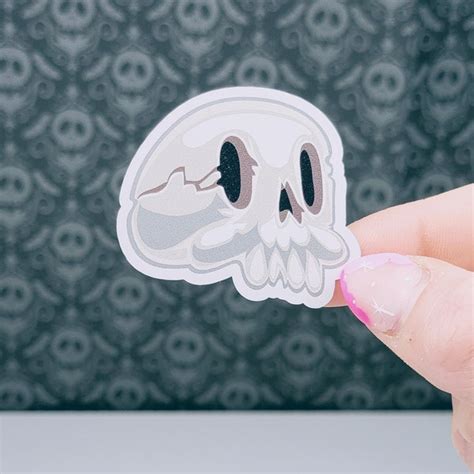 Skull Emoji Sticker - Etsy