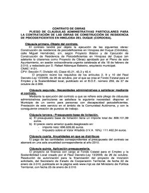 Completable En L Nea Aplicaciones Dipucordoba Contrato De Obras Pliego