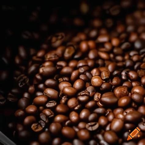 Close Up Of Coffee Beans Being Examined On Craiyon